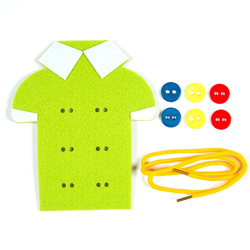 Детская игрушка Монтессори нетканый шнурок сделай сам учебные пособия ручной