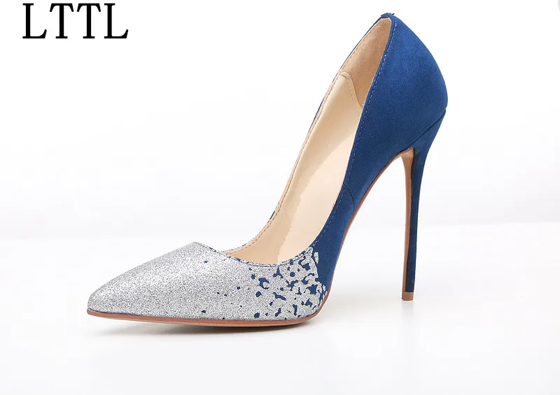 

Туфли-лодочки женские с блестками, лоскутные туфли-лодочки, заостренный носок, высокий каблук, свадебная обувь, обувь для вечеринок, сцены