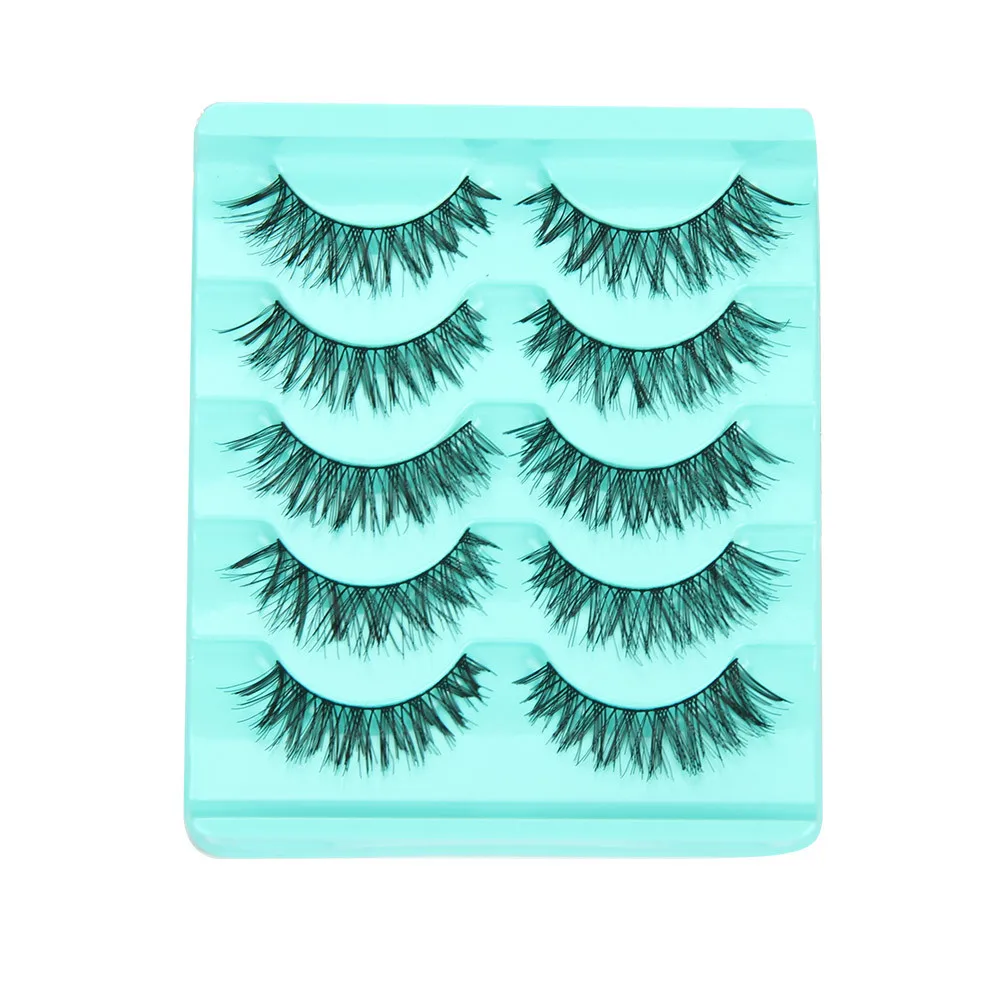 

5 pairs of fake eyelashes, natural thick, long, fake, enlarged, eye prom makeup tools