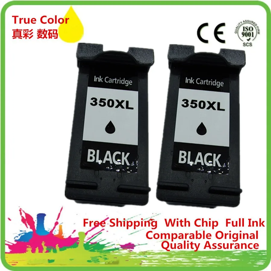 

Black Ink Cartridges Remanufactured For 350 350XL HP350 HP350XL Photosmart C4293 C4294 C4340 C4342 C4343 C4344 C4345 C4348