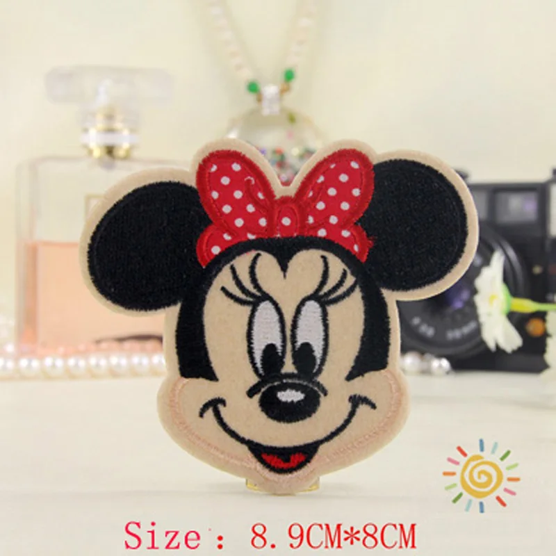 2016 NEW Cloth Paste Mickey &amp Minnie Patches Clothes Decoration Stickers DIY Cartoon Family Fitted With Plastic Accessories | Дом и сад