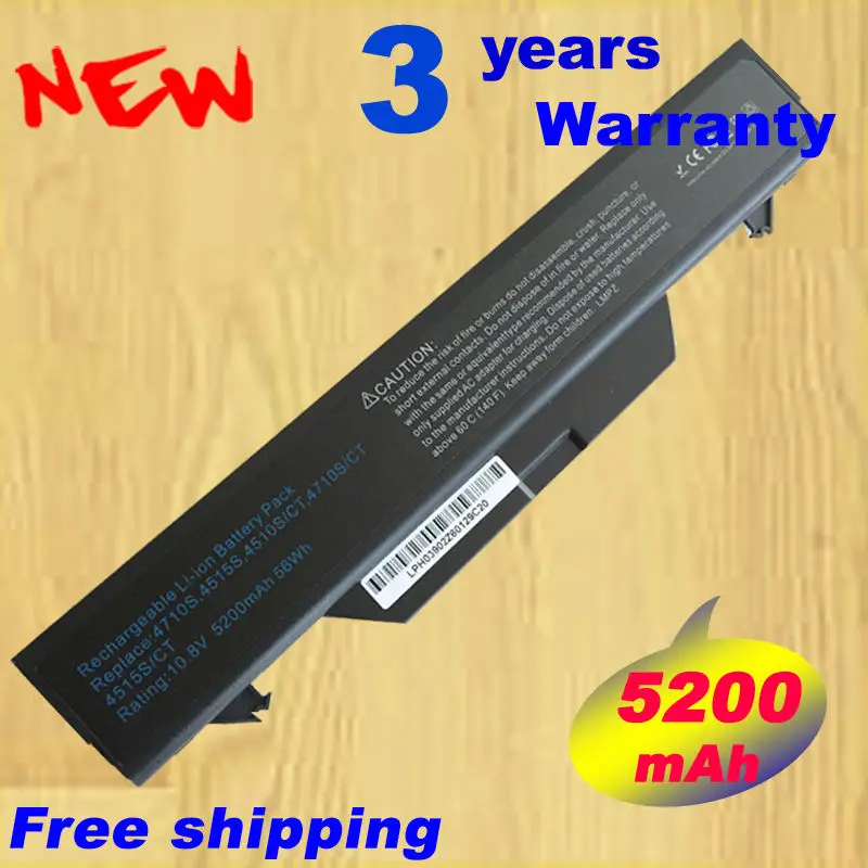 

Wholesale new 6 Cells Laptop Battery For HP 4510S 4710S 4515S Seties HSTNN-OB89 HSTNN-IB89 HSTNN-1B52 FREE SHIPPING