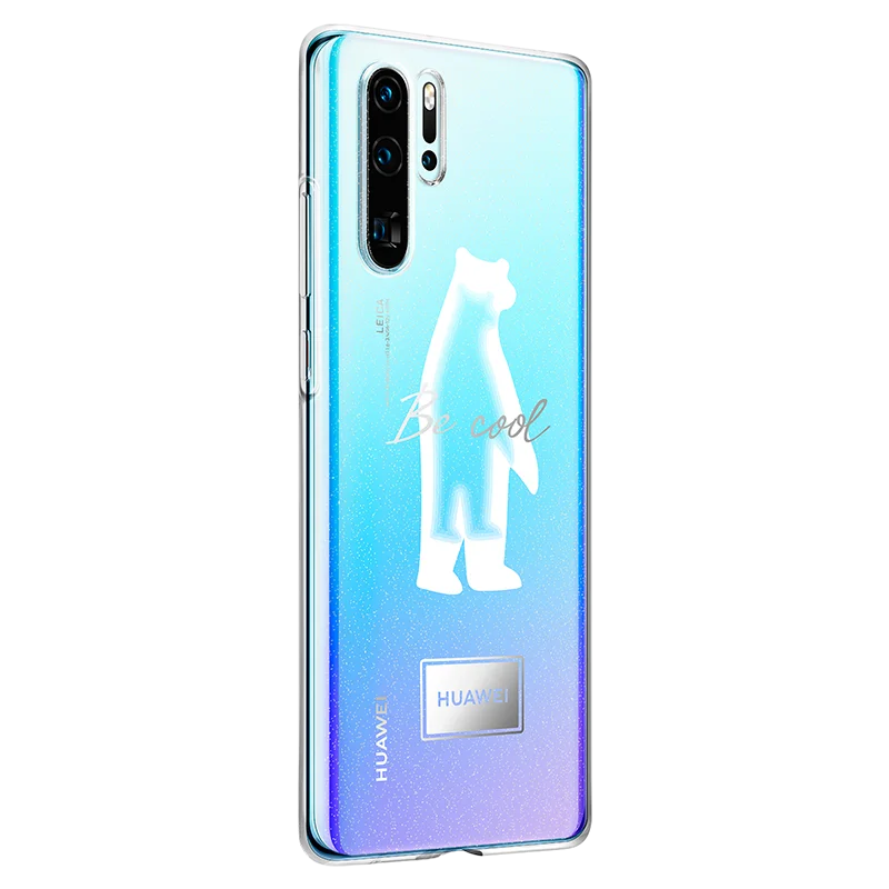Huawei P30 Pro прозрачный чехол P30Pro двухслойный узор прозрачный чехол huawei P30 Pro прозрачное покрытие мягкий термополиуретановый полностью закрытый чехол Чехол