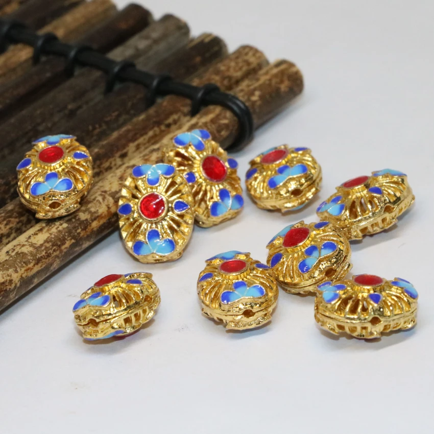 5 шт. аксессуары в античном стиле прямоугольные полазоне эмалированные