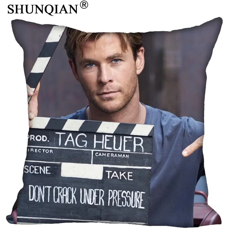 

Custom Pillowcase Chris Hemsworth Square Zipper Pillow Cover 35X35,45X45,60X60cm(Two Sides) Print Your Pictures Pillow Cases