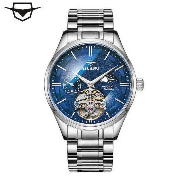 Автоматические часы AILANG механические часы для мужчин Tourbillon водонепроницаемые Роскошные брендовые Топ дропшиппинг Дата мужские часы - Цвет: 12