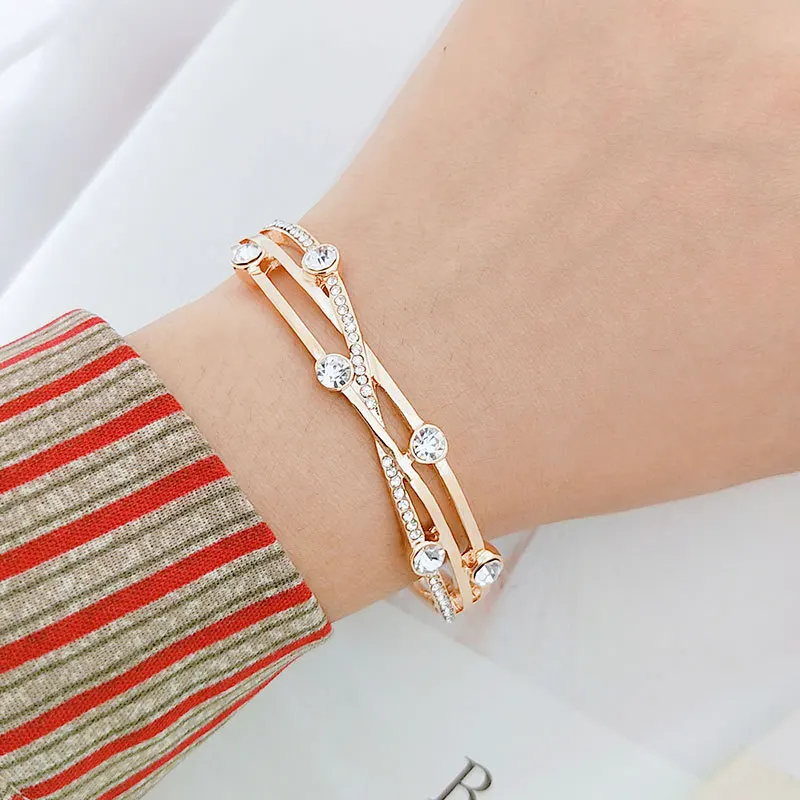 Новые корейские модные браслеты с несколькими крестами для женщин