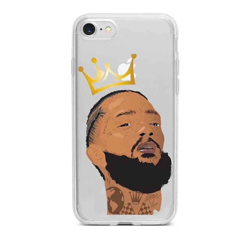 Американский рэппер Nipsey Hussle Прозрачный Силикон ТПЭ мягкий чехол для телефона iphone 5 6 7 8 Plus X XS XR Xmax чехол Fundas Cover - Цвет: TPU