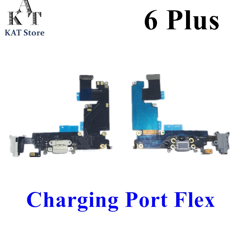 

Зарядное устройство KAT, док-станция с USB-разъемом для 6 Plus, 5,5 дюйма, разъем для наушников, запасная часть 10 шт.