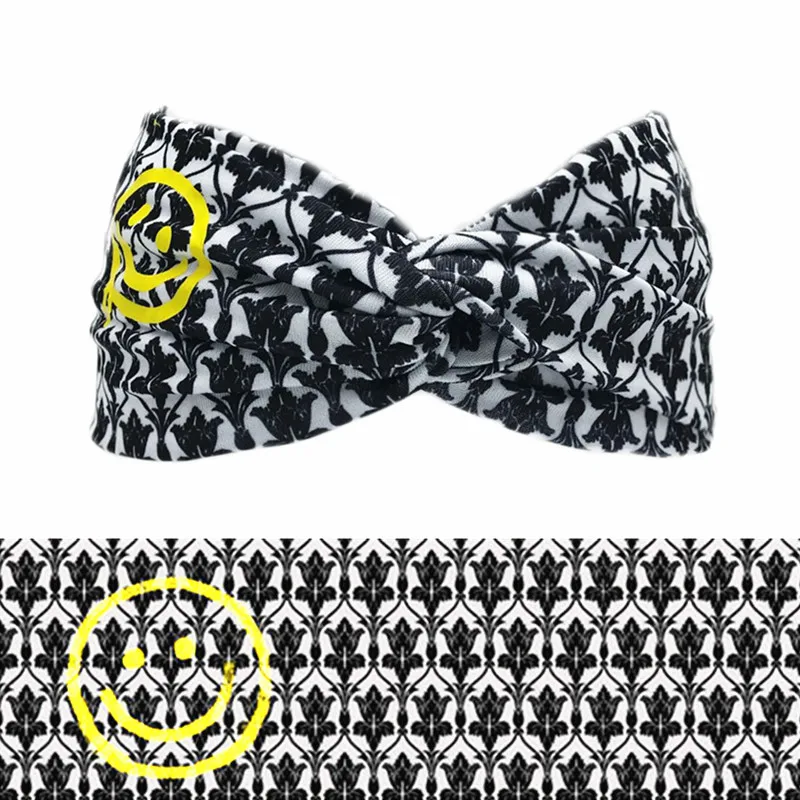 Повязка на голову с улыбкой для фанатов Sherlock Готическая Женская эластичная