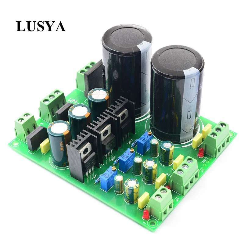 Lusya LM317 LM337 Регулируемый регулятор фильтровальной платы положительное и