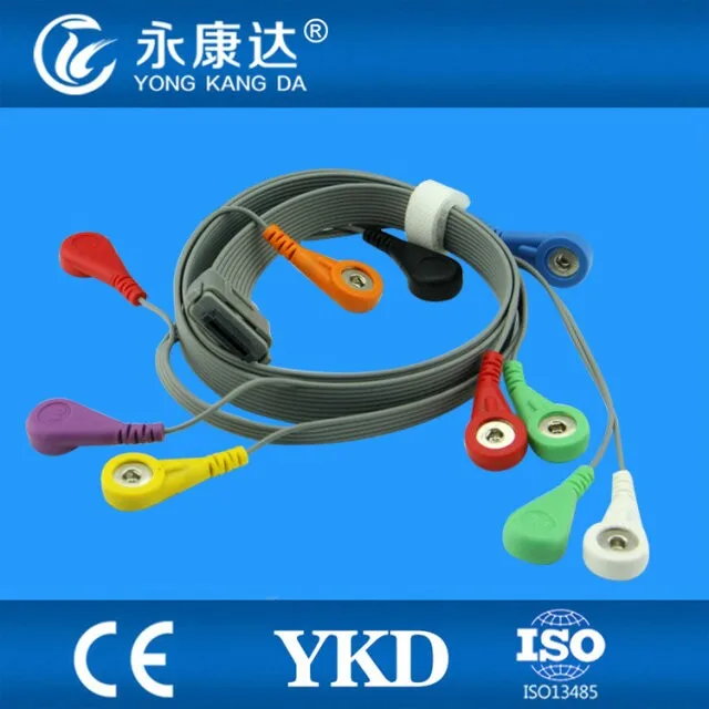 Совместимый медицинский кабель ЭКГ BI Holter свинцовый holter 9800 10 IEC.Snap |