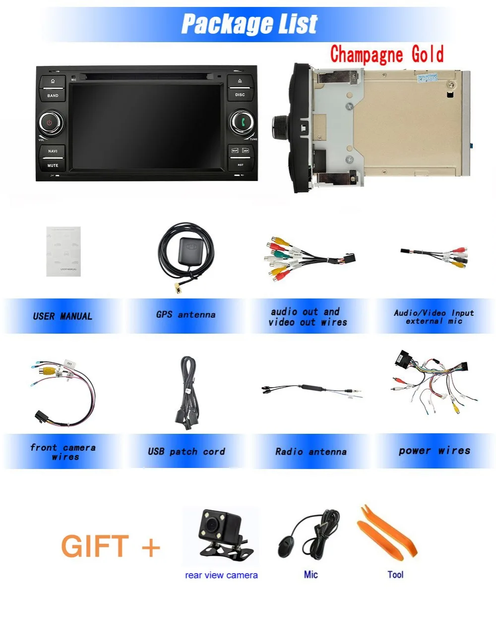 Android 8 0 спутниковая навигация для Ford C MaxCo nnect Fiesta Focus Fusion Galaxy Kuga S Max Transit Car Stereo 2 Din 7