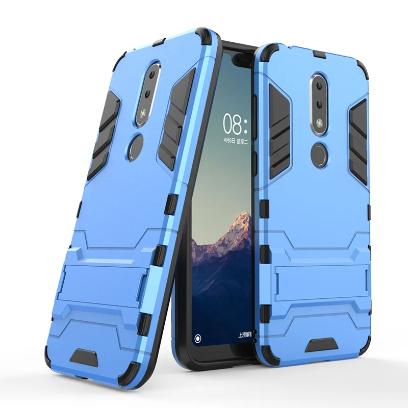 YueTuo бронированный чехол для Nokia на возраст 1, 2, 3, 5, 6, 7 плюс 2,1X5X6X7 7,1 8,1 9 pueview 8 sirocco Гибридный ударопрочный чехол-накладка для телефона