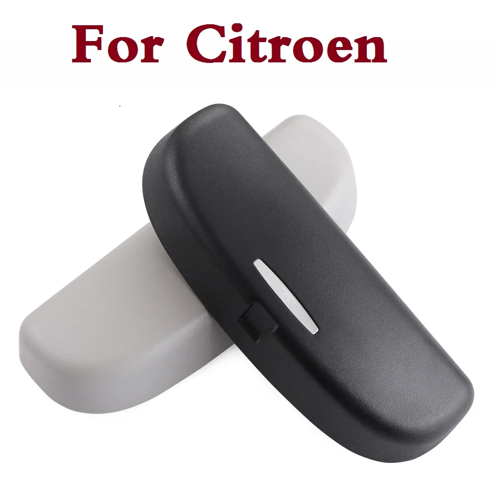 Car Sun Visor Sunglasses Holder Clip Storage Box Case Fit For Citroen C1 C2 C3 C4 C4 Aircross C4 Cactus C5 C6