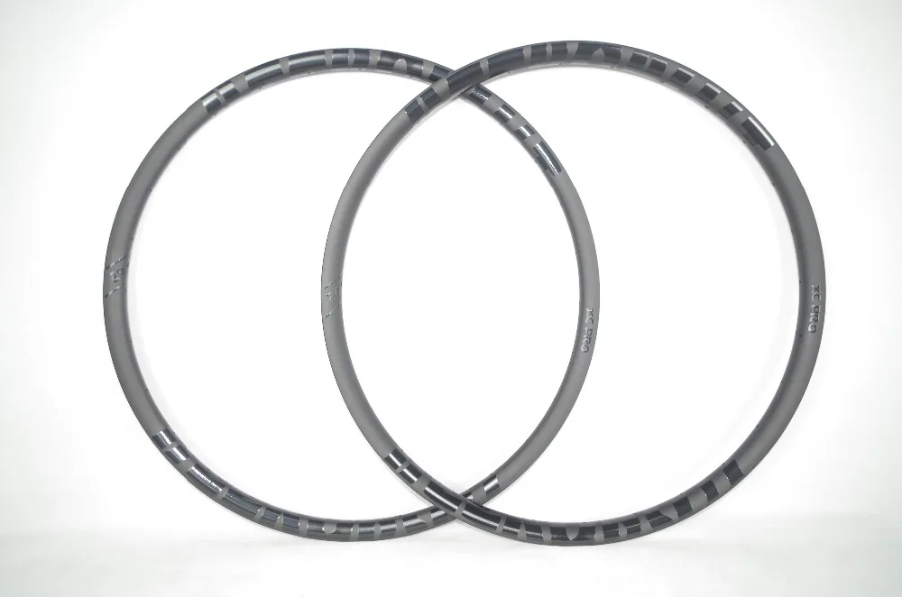320 г 29er MTB XC 30 мм clincher бескамерный карбоновый обод 24 мм Глубокий UD матовый глянцевый 24H 28H 32H гравий горный колесо