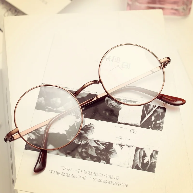 IVE Очки Для Чтения Зеркало Круглый Объектив Металла Нержавеющей Стали Сплав Frame