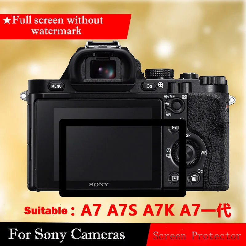 

Закаленное стекло для защиты экрана Sony A7 A7S A7R A7K, пленка для камеры, закаленная пленка, фотопленка с черными краями, не водяной ЖК-экран