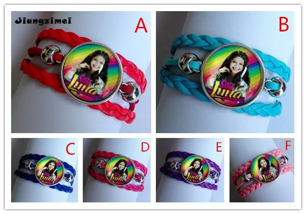 24 шт./лот высококачественные серебряные браслеты I'm moon glass hand chain Super pop singer Soy Luna