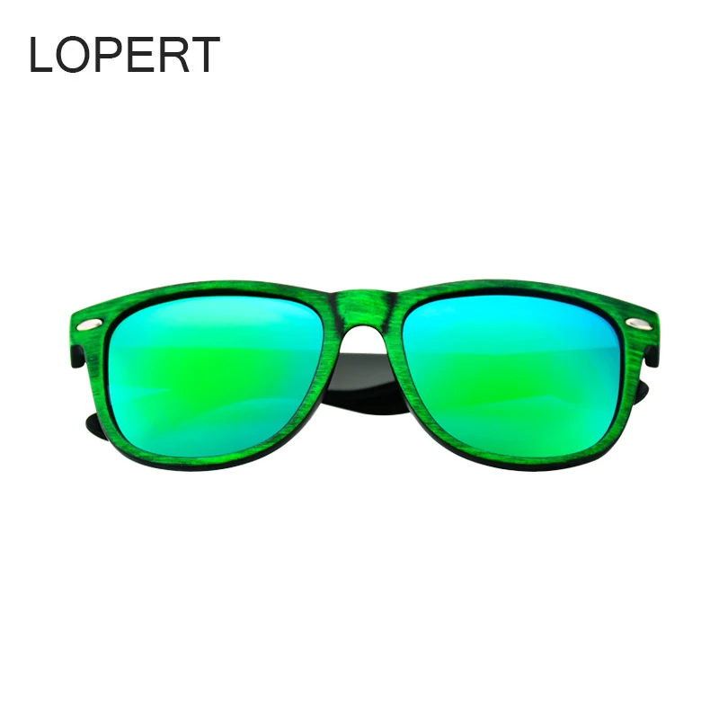 LOPERT модные поляризационные Квадратные Солнцезащитные очки Мужские брендовые