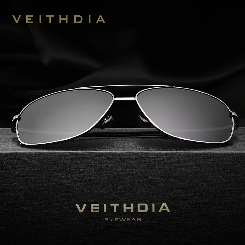 Бренд veithdia Для Мужчин's Винтаж Солнцезащитные очки Квадратные поляризованные