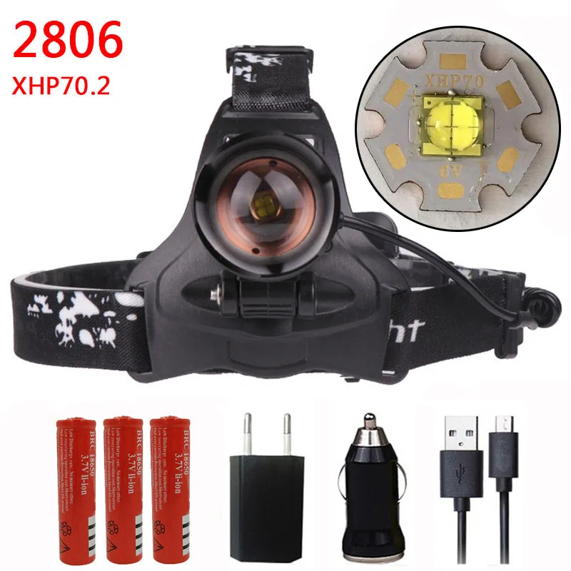 option G Litwod DZ20 CREE XHP70.2 светодиодный фары фара головного света лампы лобовой фонарь 18650 батарея VS 3 шт XM-L T6 - Испускаемый цвет: option G