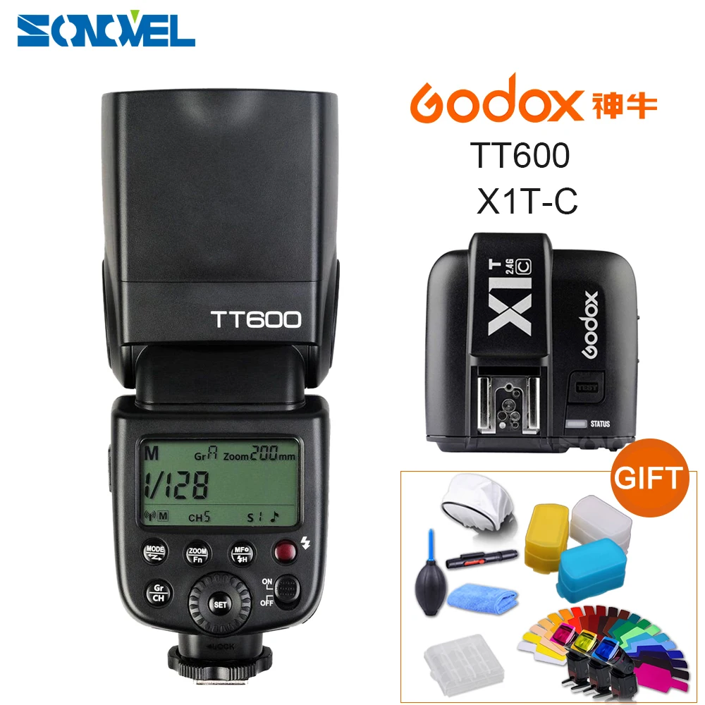 Беспроводная вспышка Godox TT600 2 4G GN60 для основной/ведомой камеры Speedlite +