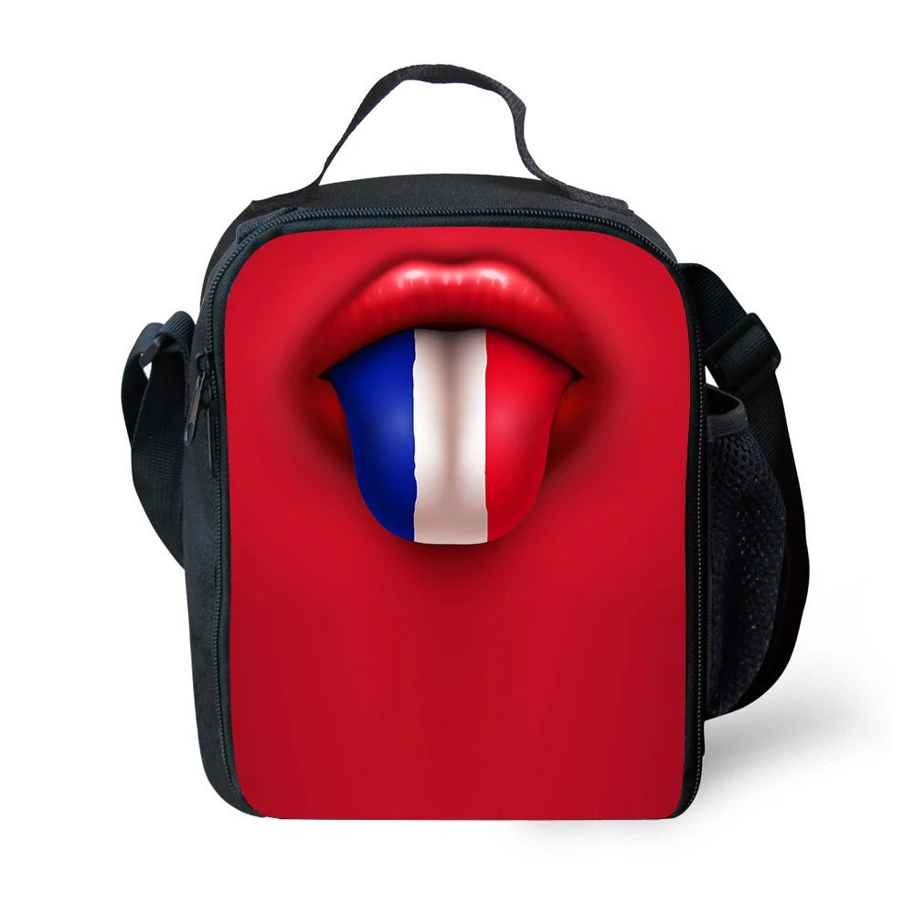 

Outside Travel Thermal Food Picnic Lunch Bags Cute 3D Big Mouth Prints Children School Cooler Lunch Box For Student Lanchira
