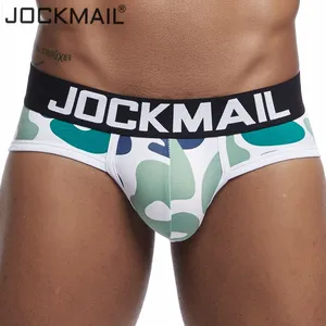 JOCKMAIL камуфляжное Для мужчин нижнее белье хлопковые мужские шорты Для мужчин трусы с леопардовым узором, специальный откидной передник без шнуровки под Штаны Мягкие штаны Штаны c выпуклой частью для мужчин сексуальные мужские трусы