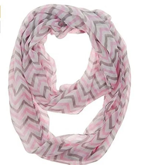 Мягкий шарф из хлопка с шевроном в стиле Infinity | Аксессуары для одежды