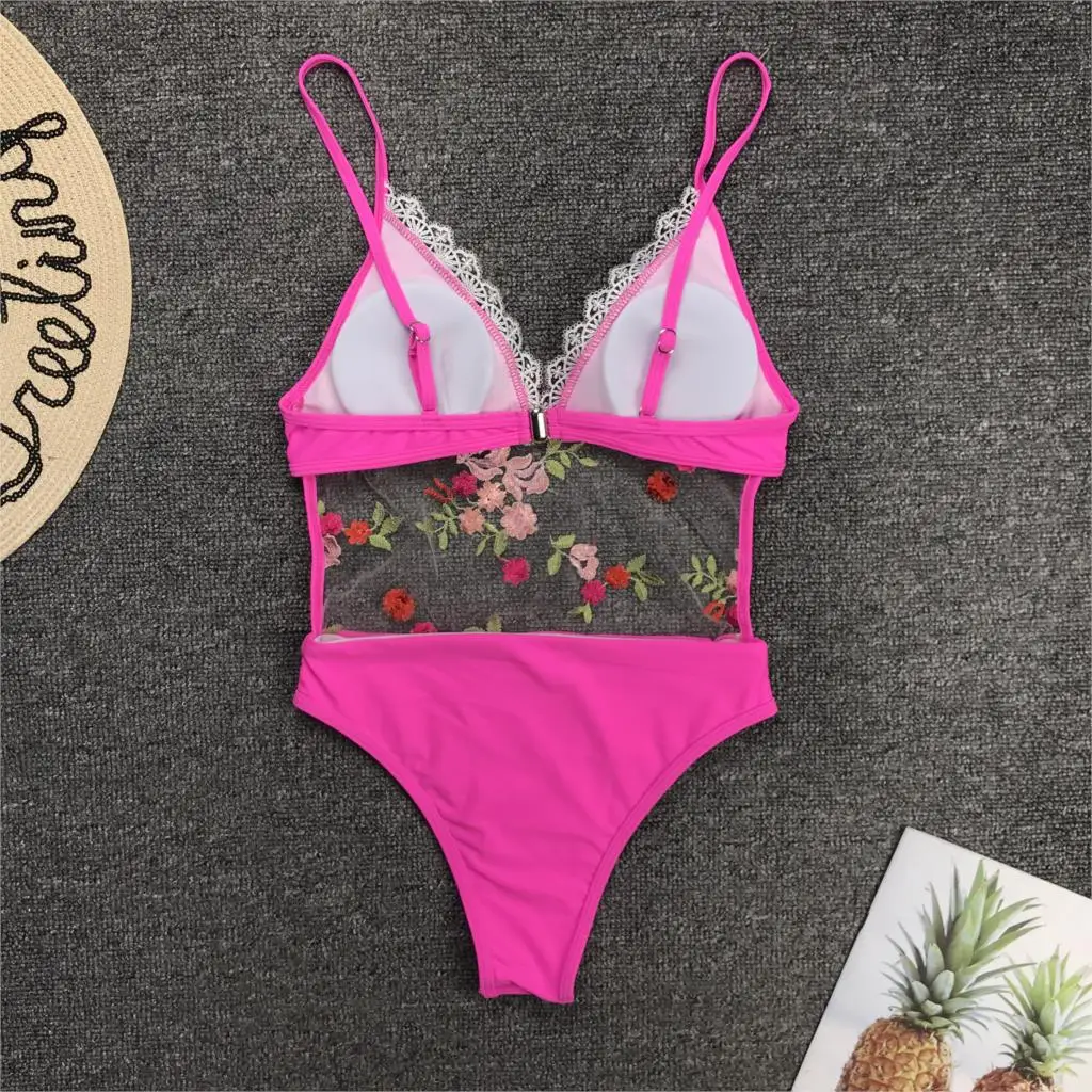 Женский купальный костюм с принтом простой летний бикини 2019|Комбинезоны| |