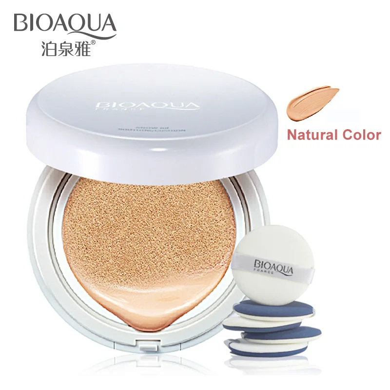 Natural Color BIOAQUA Air Cushion BB крем-консилер увлажняющий тональный крем для макияжа Голый сильно отбеливающий Макияж для лица - Цвет: Natural Color