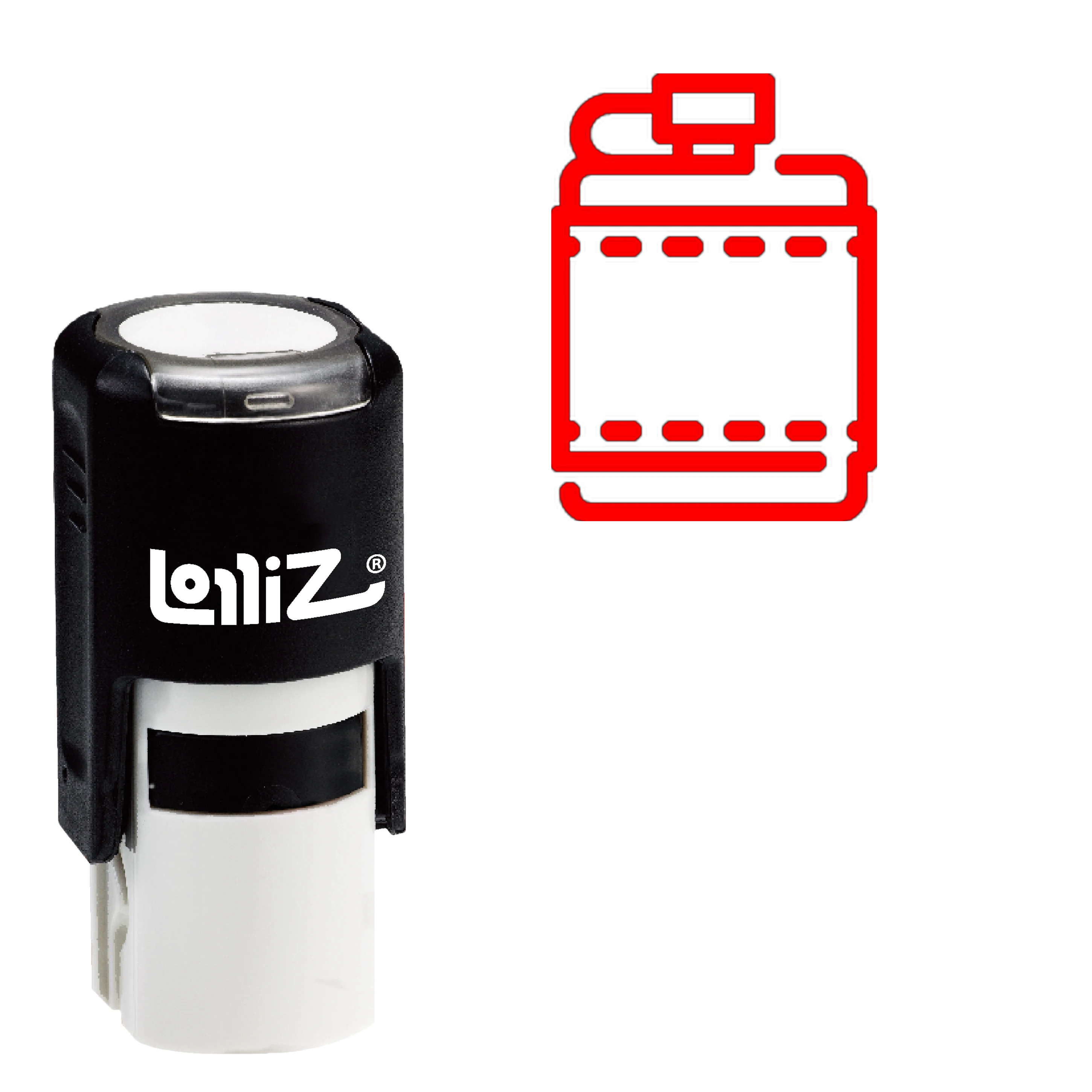 

LolliZ Flask Self-Inking Rubber Stamp - Modern Symbol Series