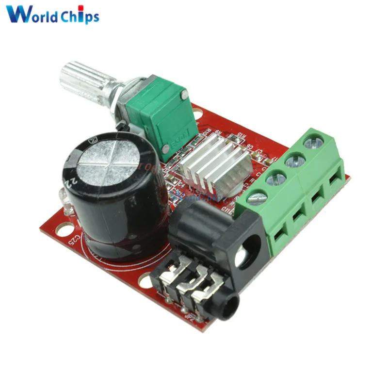 12 В Mini Hi Fi PAM8610 аудио стерео усилитель плата 2X10W двухканальная D Класс умная