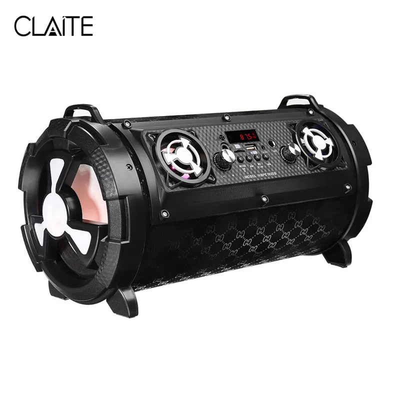 CLAITE W9 bluetooth динамик беспроводной портативный Открытый громкоговоритель в стиле ретро классический двойной громкий динамик 3000 мАч TF AUX FM радио динамик