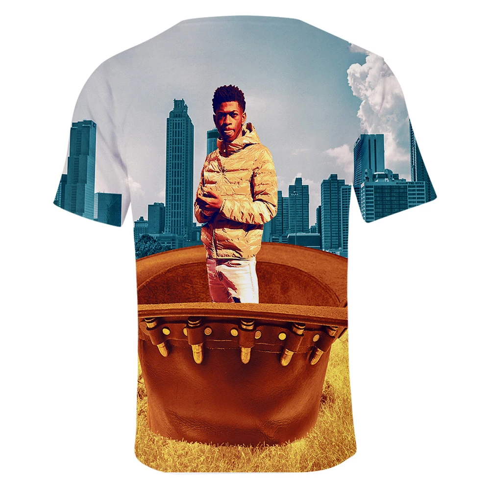 Lil Nas X 2019 летние футболки Harajuku с 3D принтом женская/мужская одежда коротким рукавом