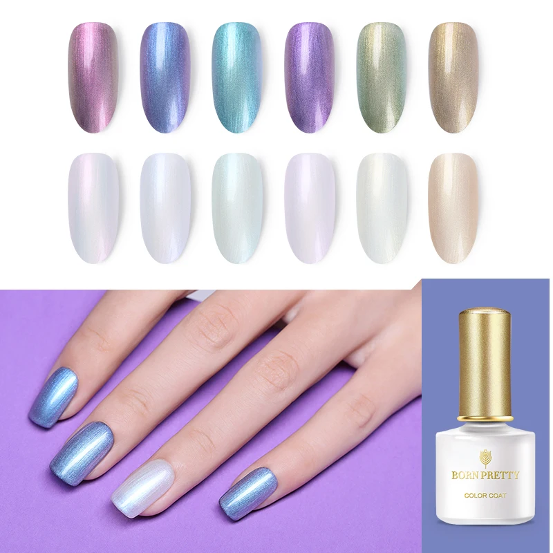 Гель лак для ногтей BORN PRETTY хамелеон блестящий перламутровый УФ гель отмачиваемый