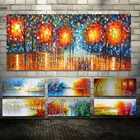 Большой Современный ручной работы для дождливых дней уличная палитра нож картина маслом на холсте для гостиной домашний декор Настенная картина