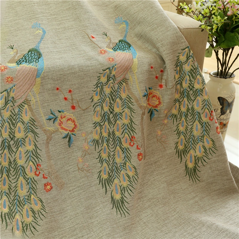 Китайские характеристики вышитый Высококачественный занавес s для гостиной