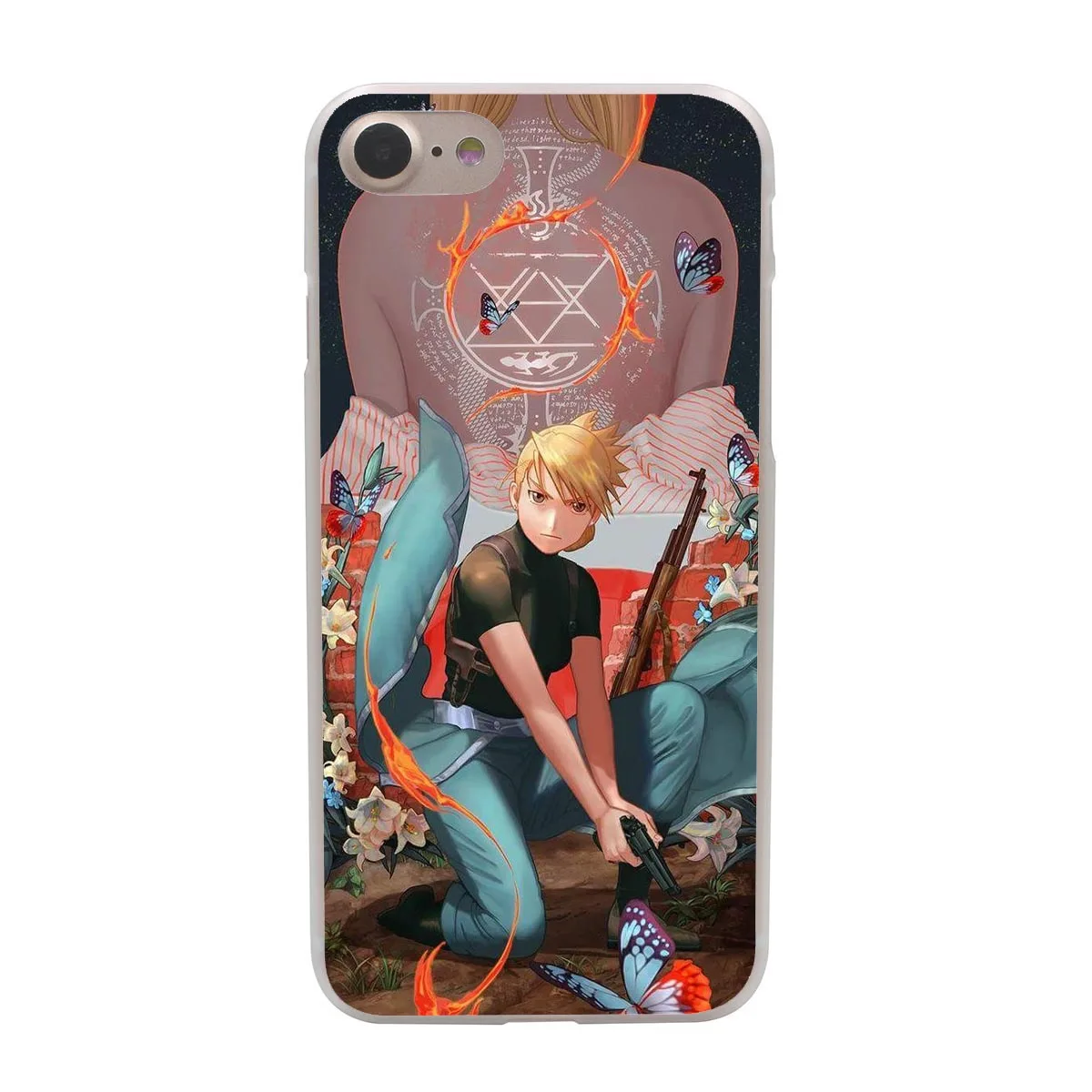 Anime Fullmetal alchemist Coque Cover For Apple iPhone 6 6s Plus 7 8 X 10 Soft silicone TPU transparent Phone Case |