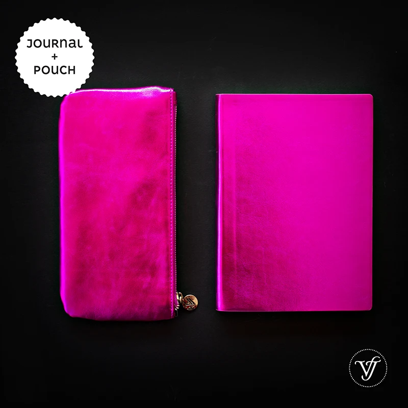 Блокнот в мягкой обложке Smyth flasy GLAM Journal + металлический мешочек для коллекции