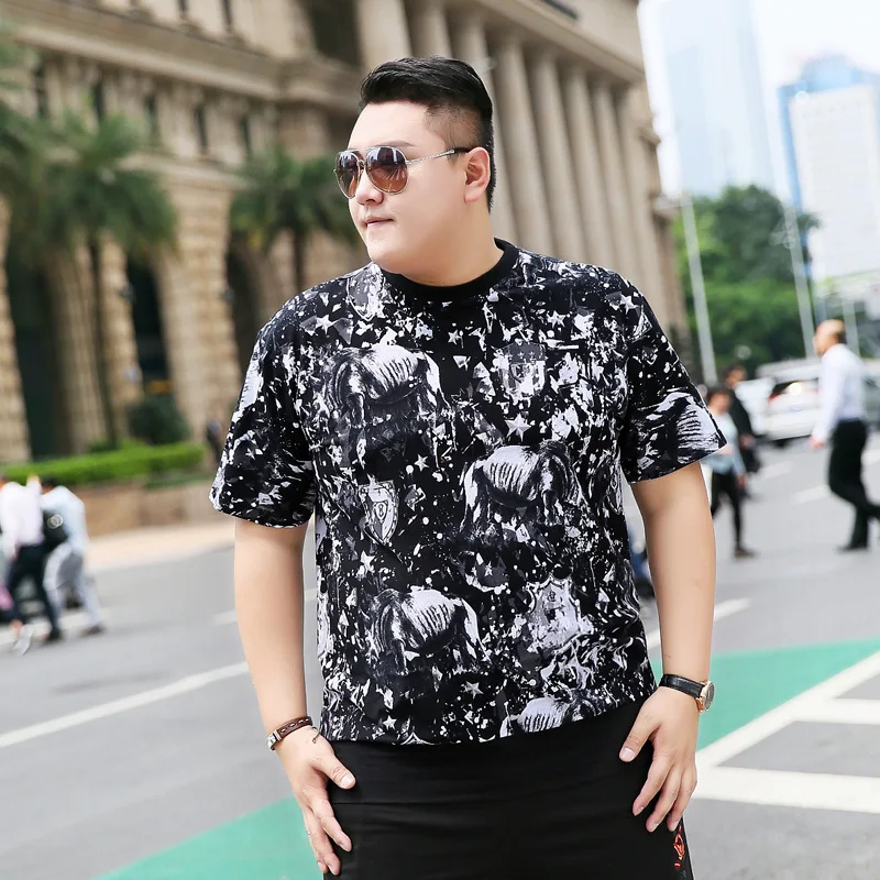 

2018 new Plus size 9XL 8XL 7XL 6XL Fashion Mens palace summer Short sleeves Round neck t-shirt stranger 3d printed t-shirts