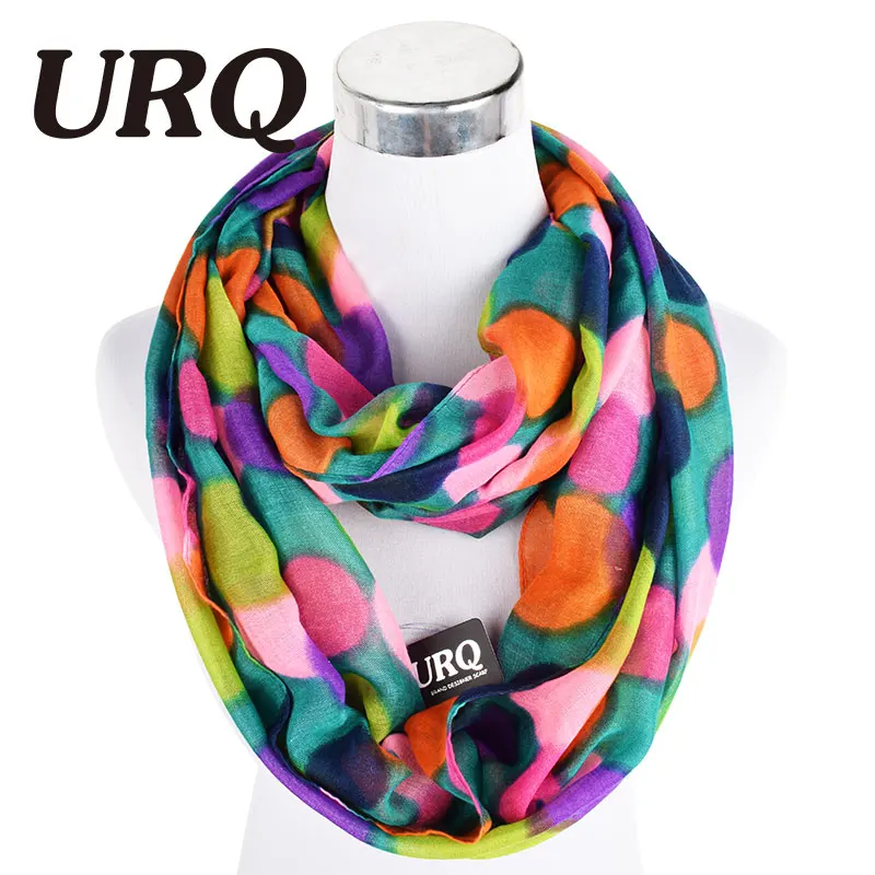 Шарф Infinity Scarfs V8A9567 женский зимний теплый в горошек|scarf ring|scarf viscosescarf check |