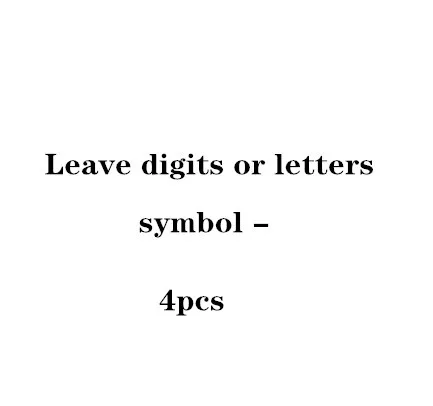 4pcs digits or lette Цифры и буквы литой железный дом номерные знаки домашний сад украшение на стену гостиничная дверная пластина Ретро номер адресной пластины - Цвет: 4pcs digits or lette