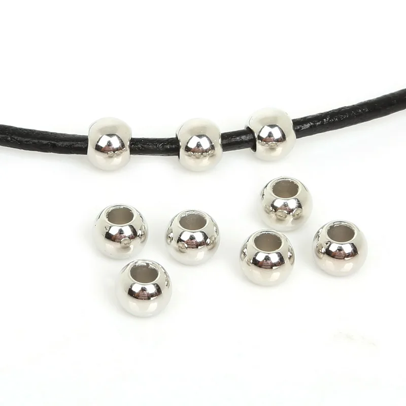 NiceBeads покрытые 100 шт. акриловые зеркальные бусины бусины-разделители россыпью для