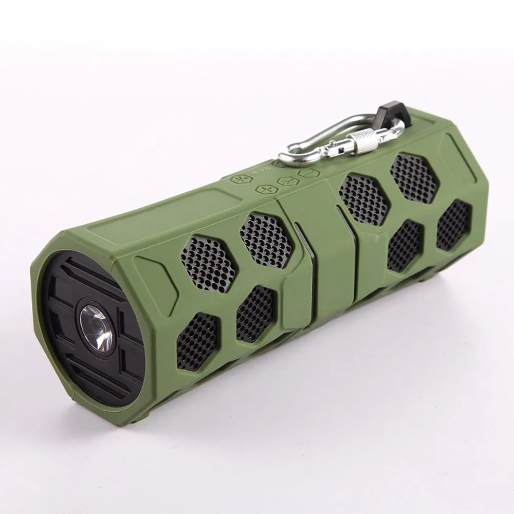TOPROAD Outdoor Bluetooth Speaker IP65 Waterproof Flash Light SOS Wireless Speakers Dual Bass Altavoz Support MIC Handfree TF |