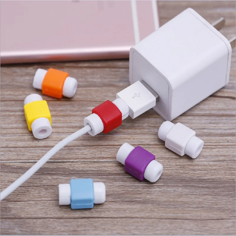 10 шт. мини миньон силиконовый USB кабель ecouteur Protecteur En Plastique Cordon защита Fil Couverture winder