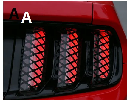 Декоративная сотовая пленка для заднего фонаря Ford Mustang 2015 2017|option| |