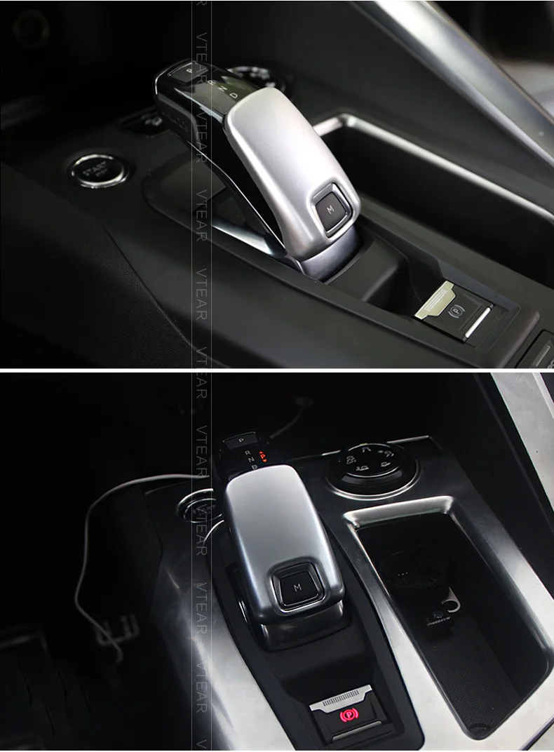 Vtear для peugeot 3008 5008/GT автомобильный редуктор, накладка на голову, рамка, внутренние молдинги, АБС хромированные аксессуары, автомобильный Стайлинг