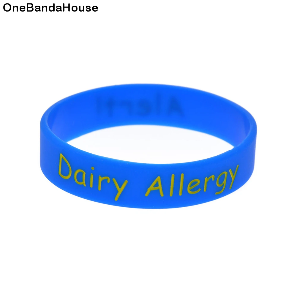 OBH 1 шт. оповещения о молочных продуктов не вызывает аллергии Wristband Силикона